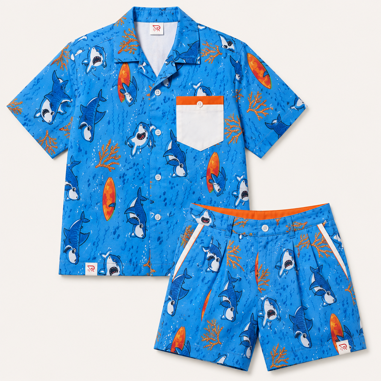 Red Fashion signature kids shirt